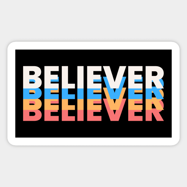 Believer | Christian Sticker by All Things Gospel